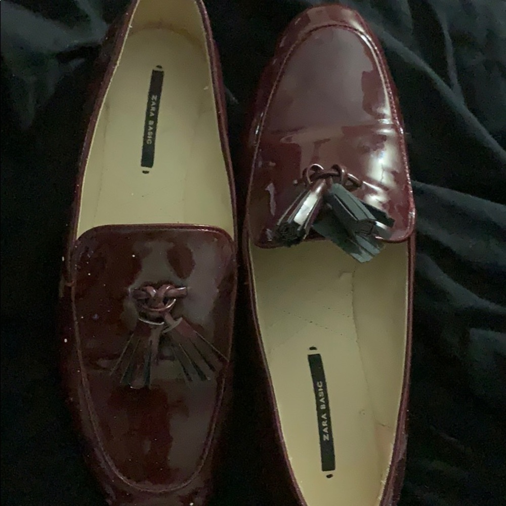Pant leather loafer burgundy